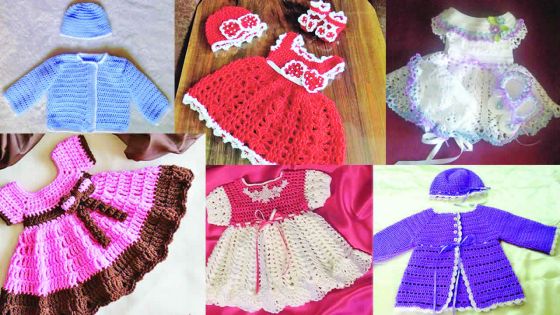 Sparkling Angel and her crochet baby outfits