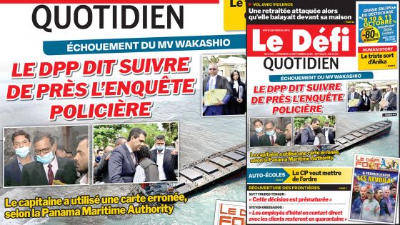 Voici la Une du Défi Quotidien de ce vendredi 11 Septembre 2020