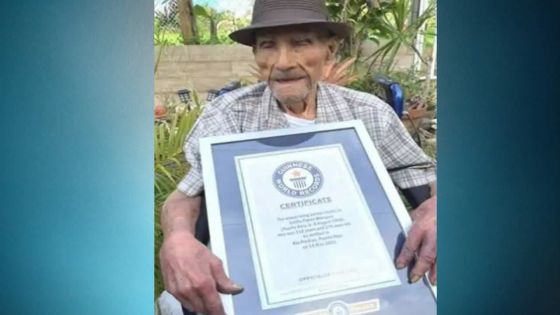 Don Millo, plus vieil homme du monde avec 112 ans d'amour à Porto Rico