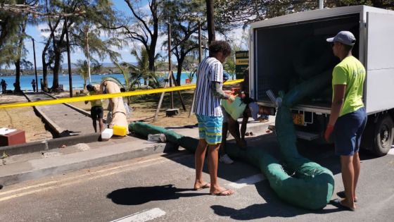 Forte mobilisation à Blue-Bay : la nappe d’hydrocarbure du Wakashio se rapproche du parc marin