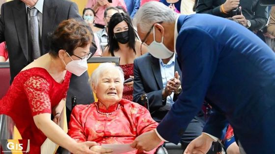 Popo Yoon fête ses 100 ans en compagnie du PM 
