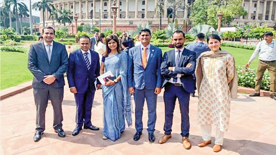 Members of Parliament attend the Gen-next Democracy Network Programme in India