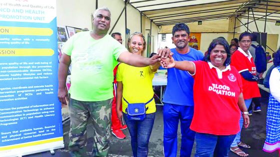 Curepipe : don de sang organisé par Volunteer Mauritius en collaboration avec la mairie de Curepipe 