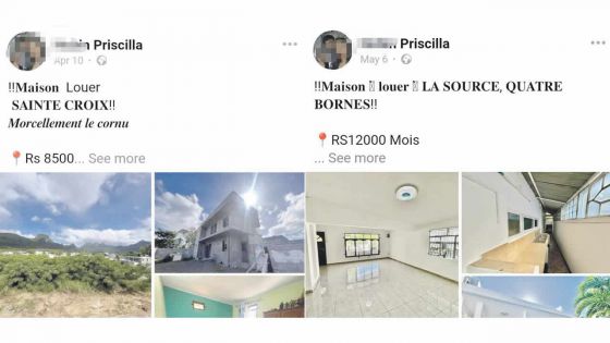 Fausse annonce sur Facebook : escroquée de Rs 10 000 en voulant louer une maison