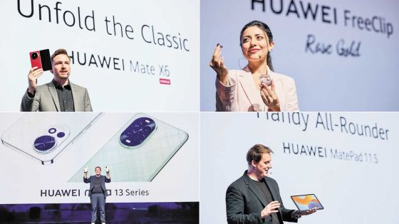 La marque Huawei présente cinq nouveaux produits dont le Mate X6 