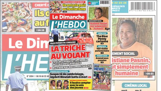 Voici la Une de Le Dimanche/L'Hebdo de ce Dimanche 16 Avril 2023