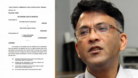 Nomination de Koshik Reesaul : gain de cause à la Public Service Commission