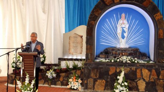 À Providence : Pravind Jugnauth inaugure une grotte dédiée à la Vierge Marie