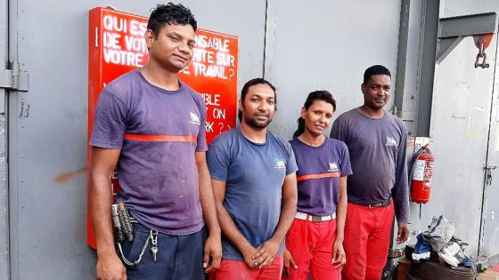 Thierry Favori, Kersley Ladouce, Vikesh Sanuth et Vimala Miniopoo ont sauvé Burty Monus.