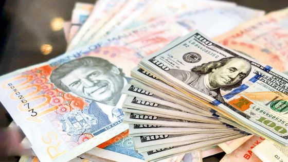 Taux de change : la roupie s’est dépréciée de 6,4 % face au dollar