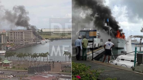 Caudan : un bateau de plaisance a pris feu