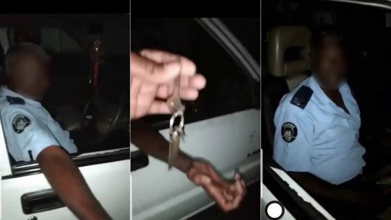 Vidéo d’un policier en état d’ivresse 