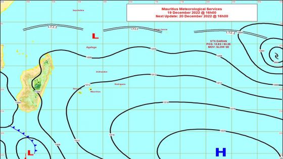 Météo : la tempête tropicale modérée, Darian, s’est intensifiée