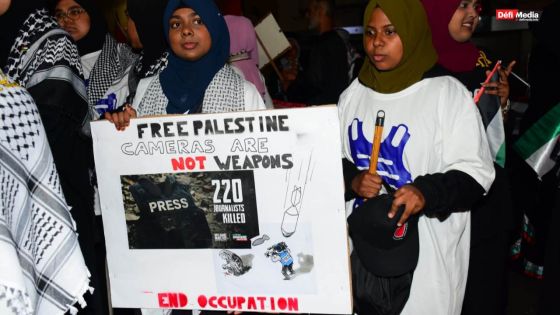 [En images] Palestine : marche pacifique à Plaine-Verte