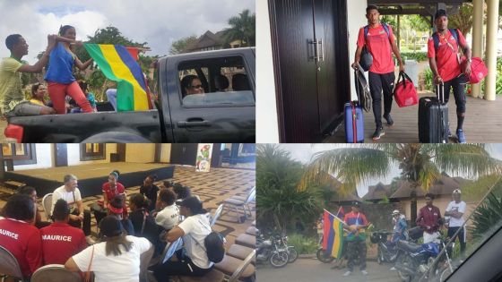 [En images] JIOI : les athlètes commencent à quitter l'hôtel Intercontinental