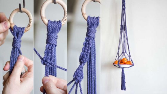 À faire soi-même : réalisez une suspension en macramé