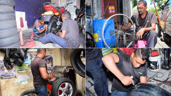 Petite entreprise : l’art de réparer les pneus dans les ateliers «kol fit»