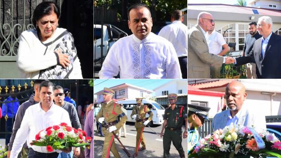 [En images] Défilé de personnalités pour rendre un dernier hommage à Kailash Purryag