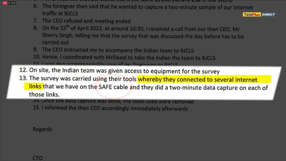 [Exclusif] Rapport de l’ex-CTO de MT : «… they did a two-minute data capture on each of those links» 