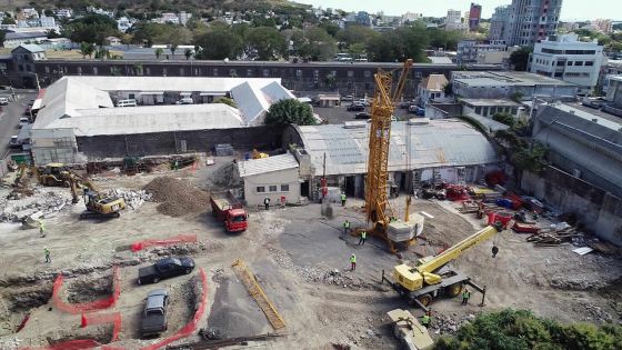 En chantier depuis trois semaines : Cim érige un espace administratif et commercial à Port-Louis