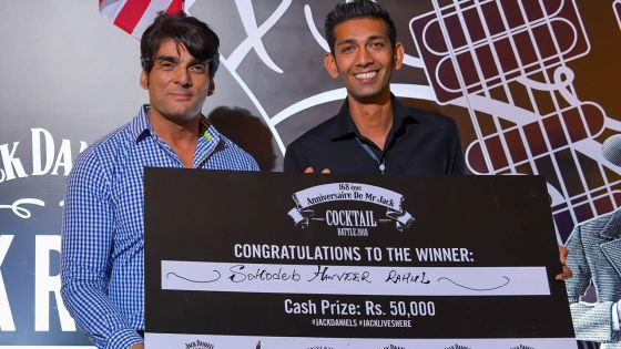 Jack Daniel’s Cocktail Battle 2018 : Manveer Rahul Sohodeb remporte la victoire
