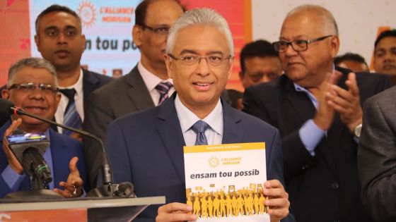 Manifeste électoral : voici les quinze «mesures phares» annoncées par Pravind Jugnauth