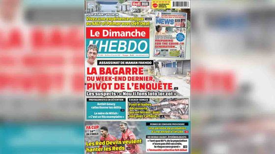 Voici la Une de Le Dimanche / L'Hebdo