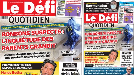 Voici la Une du Défi Quotidien de ce mercredi 24 février 2021