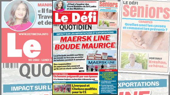 Voici la Une du Défi Quotidien de ce lundi 24 mai 2021