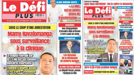 Voici la Une du Défi Plus de ce Samedi 25 Octobre 2025
