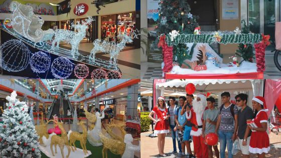 À l’occasion de Noël : les centres commerciaux s’illuminent