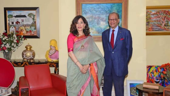 Diplomatie : K. Nandini Singla rencontre Ramgoolam