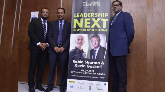 Conférence sur le leadership : Robin Sharma et Kevin Gaskell à Maurice en juillet