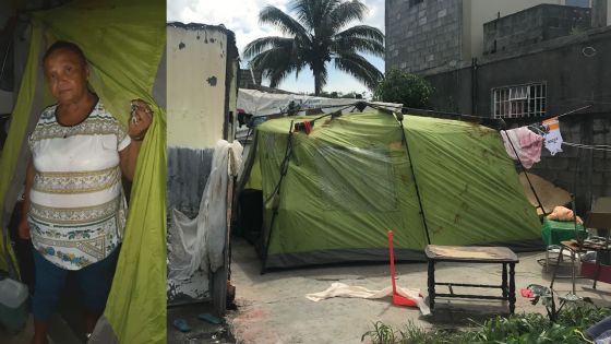 À Residence la Cure : à 65 ans, Suzette Jean-Louis vit dans une tente