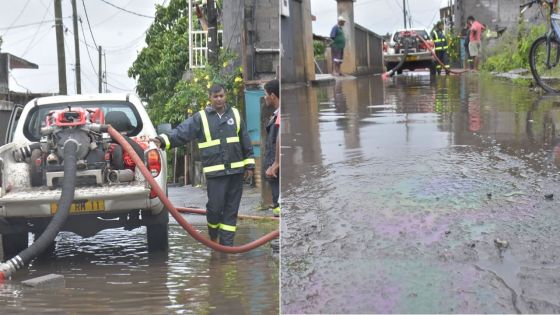 À Ernest Lemaire St, Chemin-Grenier : des pompiers à pied d'œuvre