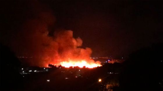 Incendie dans un champ de canne à Sodnac 