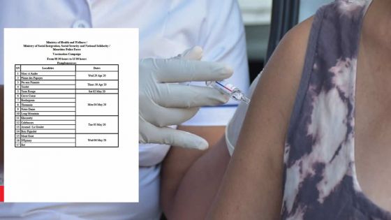 Le calendrier de vaccination remis à jour