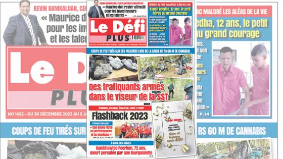 Voici la Une du Défi Plus de ce samedi 30 Décembre 2023