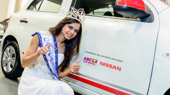 ABC Car Rental : Miss Mauritius 2016 au volant d’une Nissan Micra