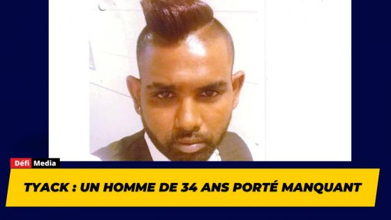 Tyack : un homme de 34 ans porté manquant 