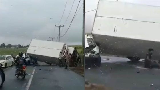 Queen-Victoria : un accident entre un camion et une 4x4 fait six blessés