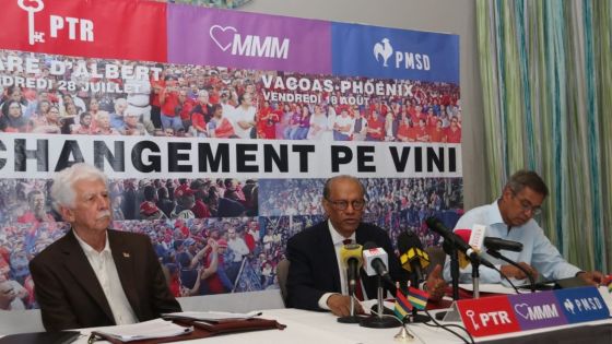 Alliance PTr-MMM-PMSD : désaccord sur la répartition des tickets annoncée par Ramgoolam