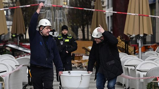 Un aquarium géant explose au milieu d'un hôtel à Berlin