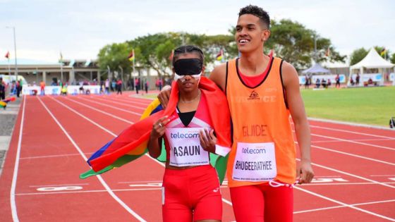 JIOI - Athlétisme : La non-voyante, Anndora Asaun, médaillée d’or : «j’avais les jambes qui tremblaient», dit-elle