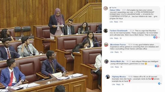 Youth Parliament : la performance de nos parlementaires en herbe suscite un déluge de commentaires