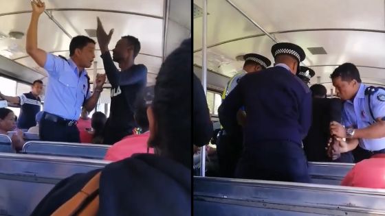 Vive altercation entre un passager d’autobus et un policier 