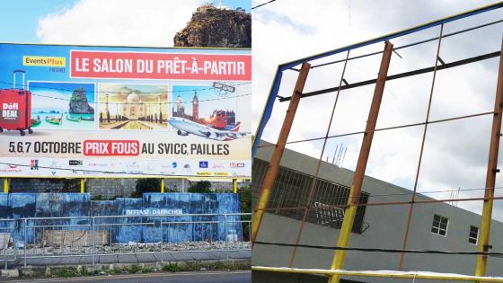 Bell-Village : un « billboard » aux couleurs du Défi Media Group volé