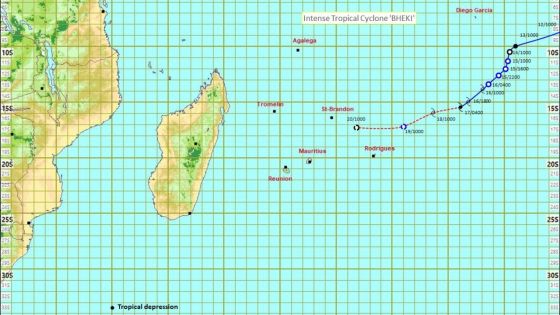 Météo : Bheki s’est intensifié en un cyclone tropical intense