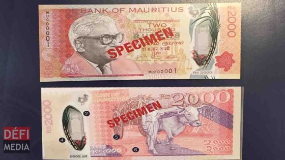 Faux billets de Rs 2 000 en circulation : la Banque de Maurice appelle à la vigilance 