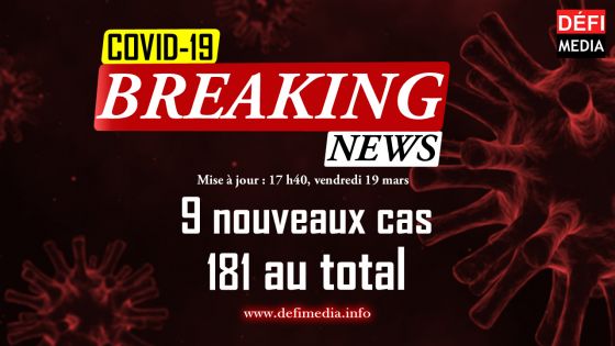 Covid-19 : neuf nouveaux cas, 181 au total dans le pays